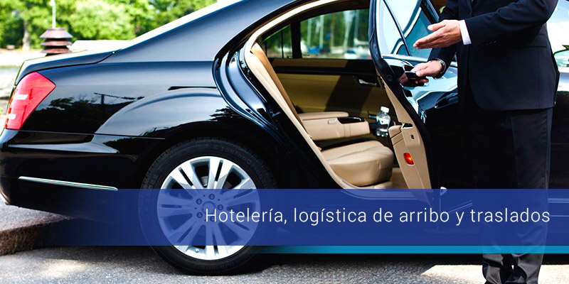 Hotelería, logistica de arribo y traslados